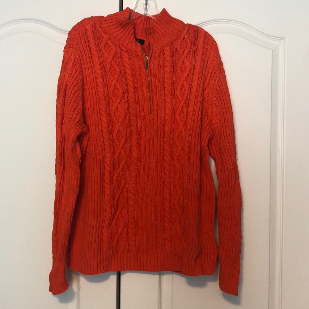 Chaps 1/4 zip sweater